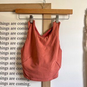 LULULEMON Rustic Coral Forward Fold Bra